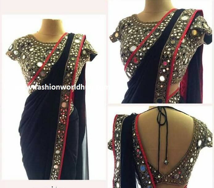 What are the latest blouse designs for plain saree with