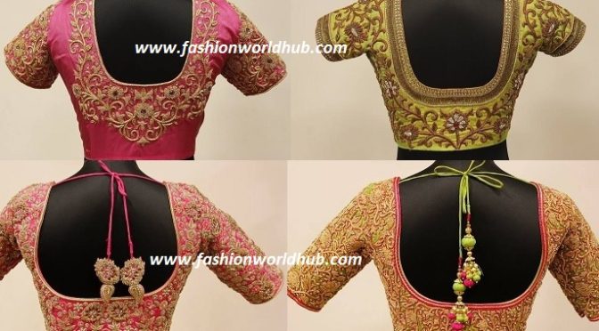 Dazzling bridal maggam work blouse designs! | Fashionworldhub