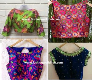 Top 7 Boat neck saree blouse designs | Fashionworldhub