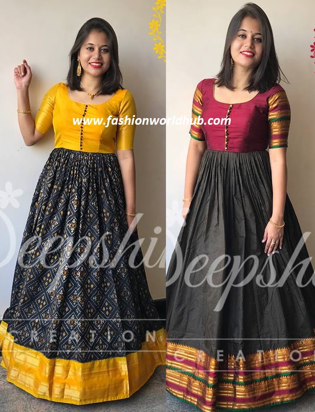 Floor length Anarkali suits by Deepshikha creations | Fashionworldhub