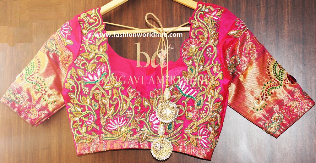 Gorgeous bridal blouses by Bhargavi Amirineni | Fashionworldhub