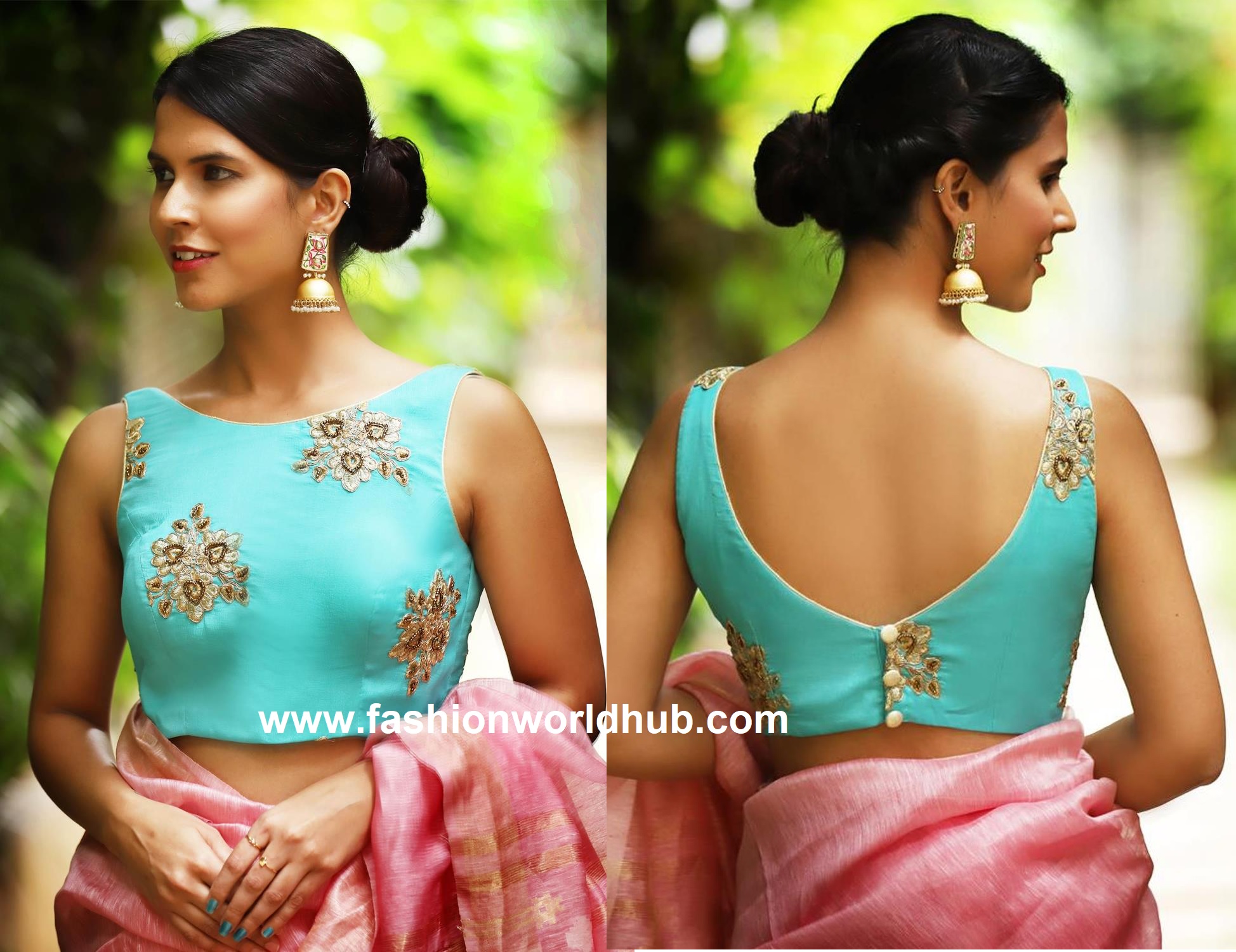 Stylish Party Wear Saree Blouse Designs by House of blouse ...
