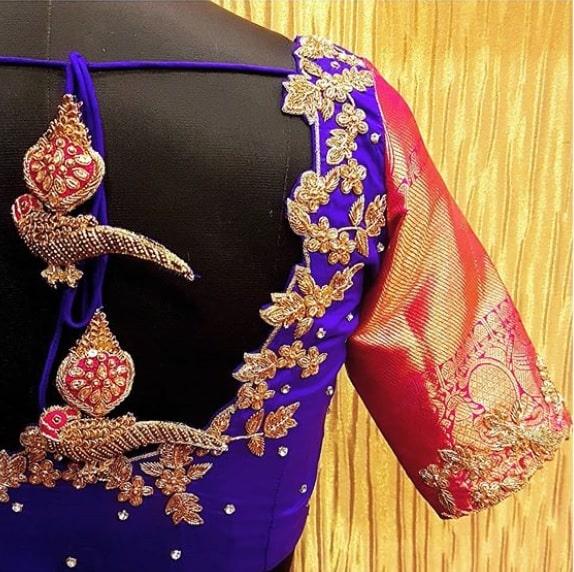 Bridal Silk Saree Blouse Designs with designer Tassels! | Fashionworldhub