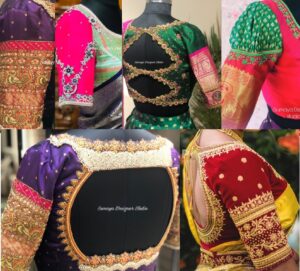 Mind blowing Wedding Blouse Designs For Kanjeevaram Sarees ...