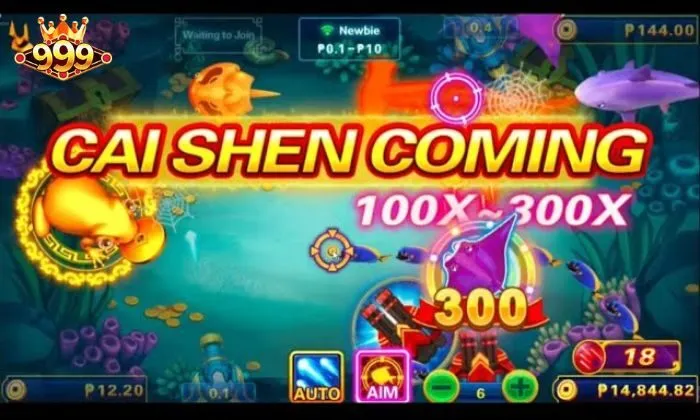Cai Shen Fishing 999BET Điều chỉnh mức đặt cược để săn cá và nhận thưởng cực khủng