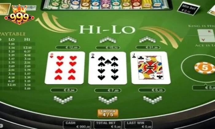 Hi-Lo 999bet Luật chơi hi-lo 999BET đơn giản và dễ hiểu
