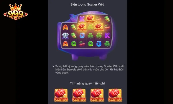 Lucky Piggy 999BE Các tính năng hấp dẫn