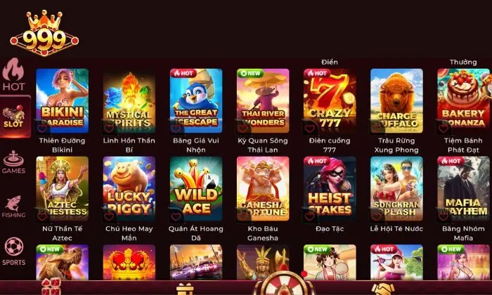 Nổ hũ 999BET Sảnh game Nổ hũ 999BET
