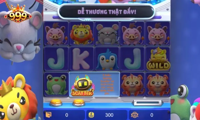 Plushie Frenzy 999BET Biểu tượng Scatter xuất hiện liên tục giúp người chơi dễ thắng